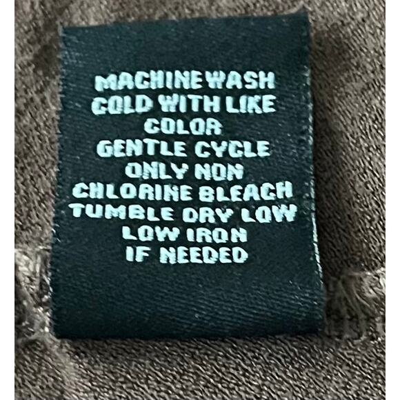 KIM & CAMI LONG RAGLAN SLV ROUND NECK TOP, WOMENS, XL, BROWN WITH GOLDTONE STARS - Picture 11 of 11